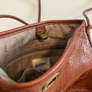 Brown Leather Margot Crossbody Purse